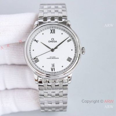BLS Factory Replica Omega De Ville Prestige 8800 White Dial Stainless Steel Watches